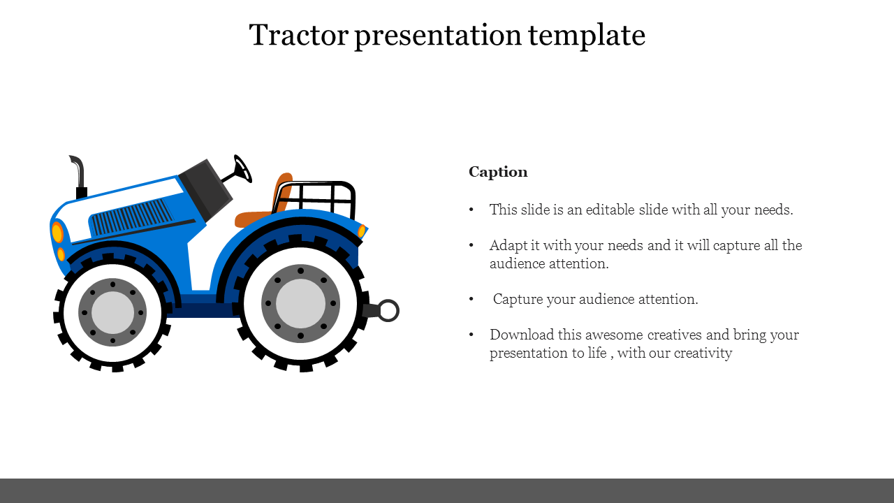 Tractor presentation template